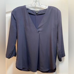 ANN TAYLOR Navy Blue Blouse - XSMALL